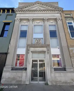 Historic Bank Building with Display Windows
