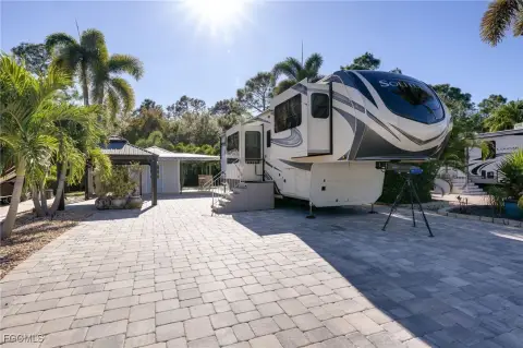 Landscaped RV Lot with Amenities