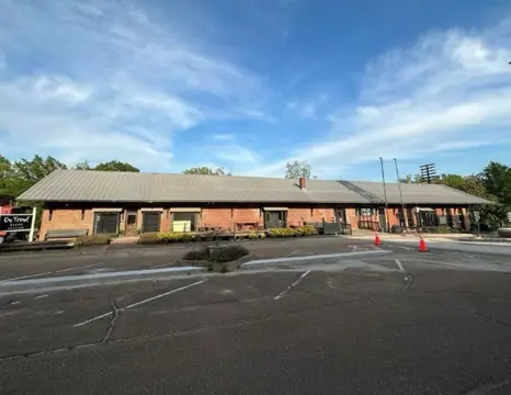 Winona Commercial Building with Train
