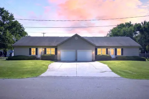 Side-by-Side Duplex with Attached Parking