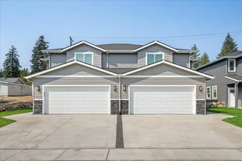 Contemporary Duplex with Garages