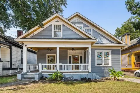 Brick Duplex with Separate Meters