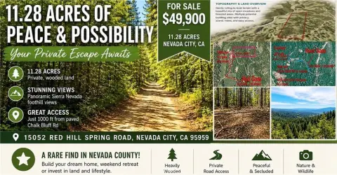 11+ Acre Recreational Land Parcel