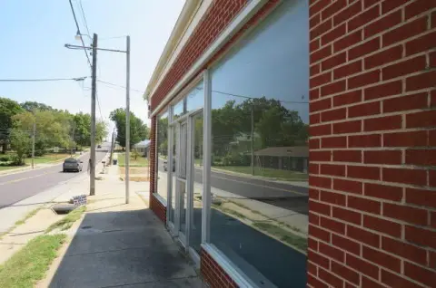 Storefront Building with Large Windows