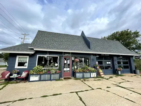 Vintage Gas Station and Coffee Shop