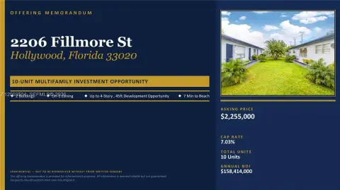 Hollywood Multifamily Investment Opportunity