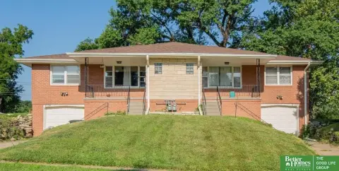 All-Brick Duplex with Attached Garages