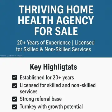 Established Home Health Agency Opportunity