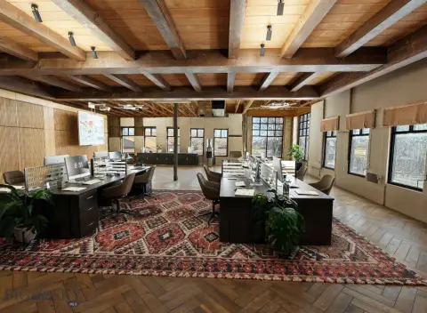 Corner Office Condo with Cathedral Ceiling