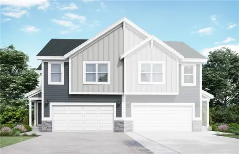 2-Story Duplex Plan with 4 Bedrooms