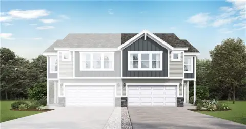 Split-Level Duplex Residence