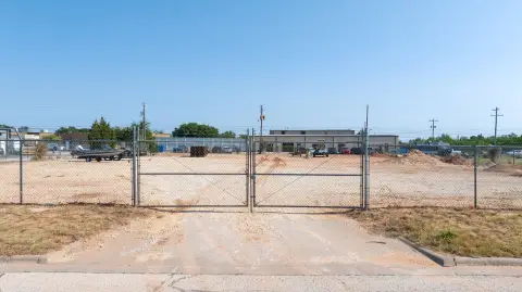 Fenced Light Industrial Land