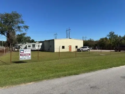 Fenced Industrial Building