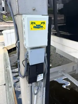 Boat Slip with Updated Lift