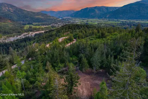 Land with Mountain and River Views