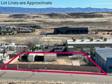 Fenced Commercial Lot in Prescott