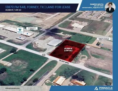 Land For Sale in Forney