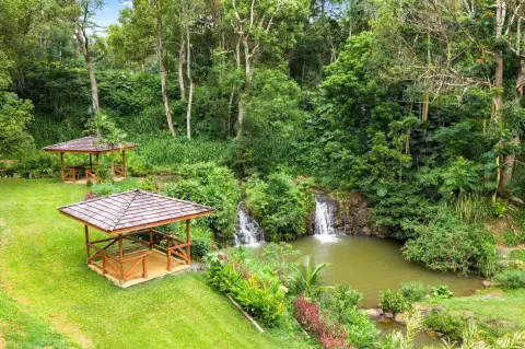 Waipouli Land with Waterfall