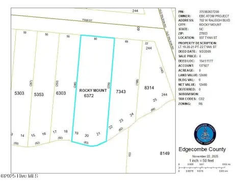 Residential Land in Rocky Mount