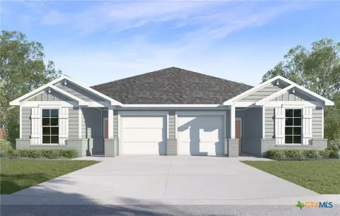 Single-Story Duplex with Garages