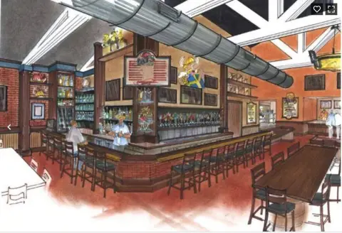 Restaurant, Bar, and Apartments Building