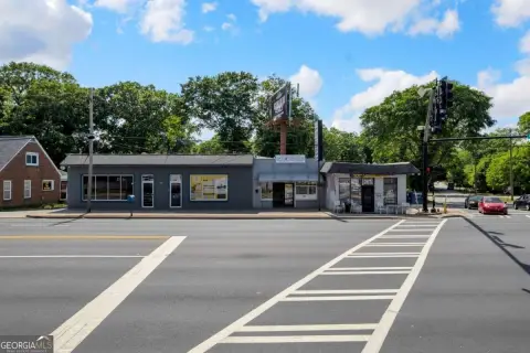 Brick Retail Space with Billboard