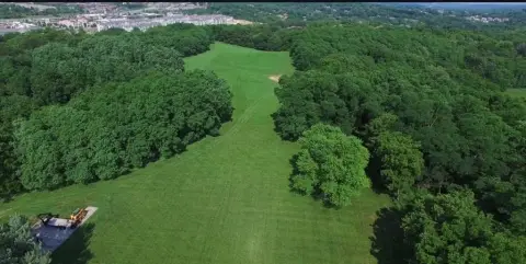 Manicured Land Near Riss Lake