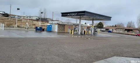 Gas Station with Fuel Canopy