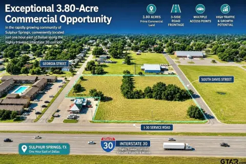 Commercial Land with Three-Side Frontage