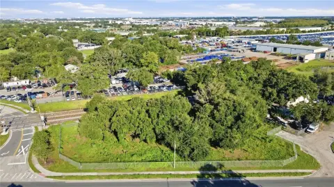 Fenced Industrial Development Site