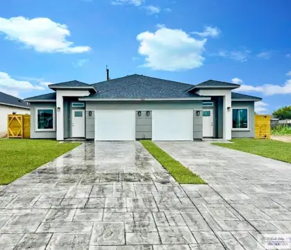 Duplex with One-Car Garage