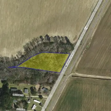 Wooded Land Near Parksley, Virginia