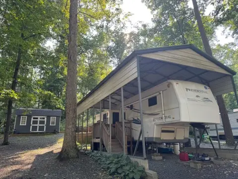 Land with Camper and Amenities