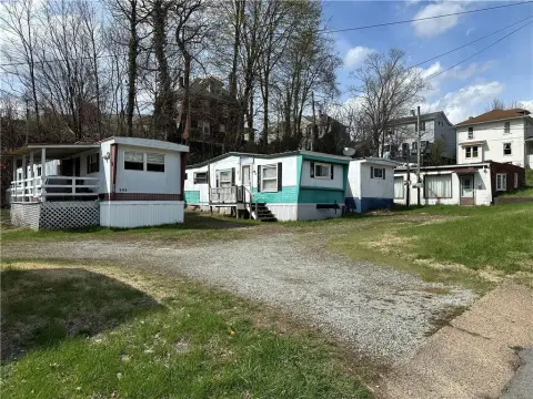 Mobile Home Park with Brick Building