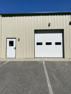 Industrial Bay with Overhead Door