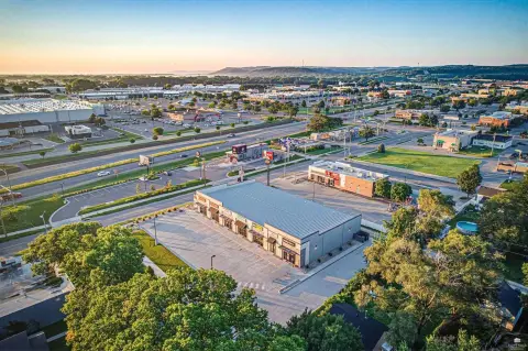 Strip Mall with LED Lighting