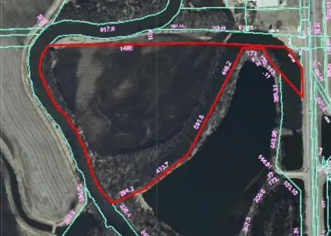 Land with River and Wetlands