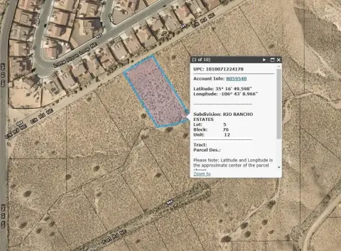 Rio Rancho 1.22-Acre Lot