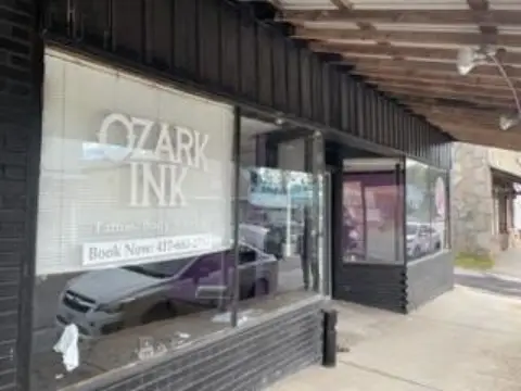 Storefront Building with Covered Sidewalk