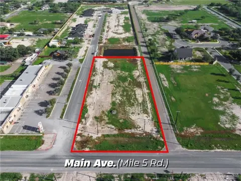 Commercial Land with Chain-Link Fence