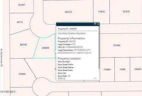 Horizon City Vacant Lot