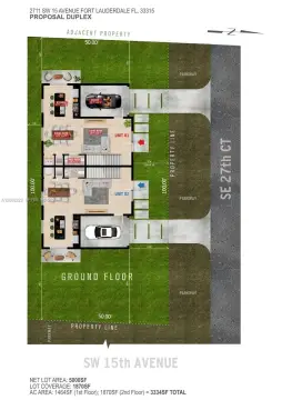 Residential Lot with Duplex Plans