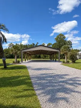 RV-Approved Land with Pole Barn