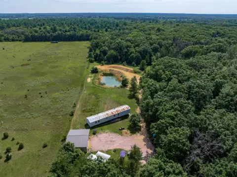 Wooded Recreation Land with Pole Building
