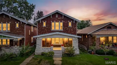 Brick Duplex with Detached Garage