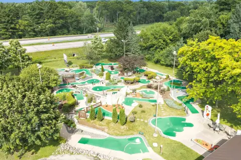 Miniature Golf Course with Batting Cages