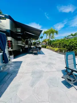 RV Resort Lot with Coach House