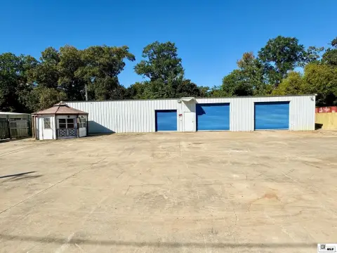 Warehouse with Fenced Parking Area