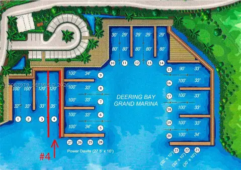 Large Yacht Slip in Deering Bay