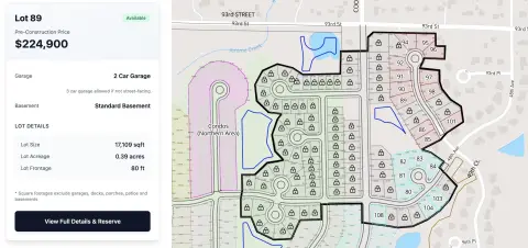 Residential Lot in Pleasant Prairie